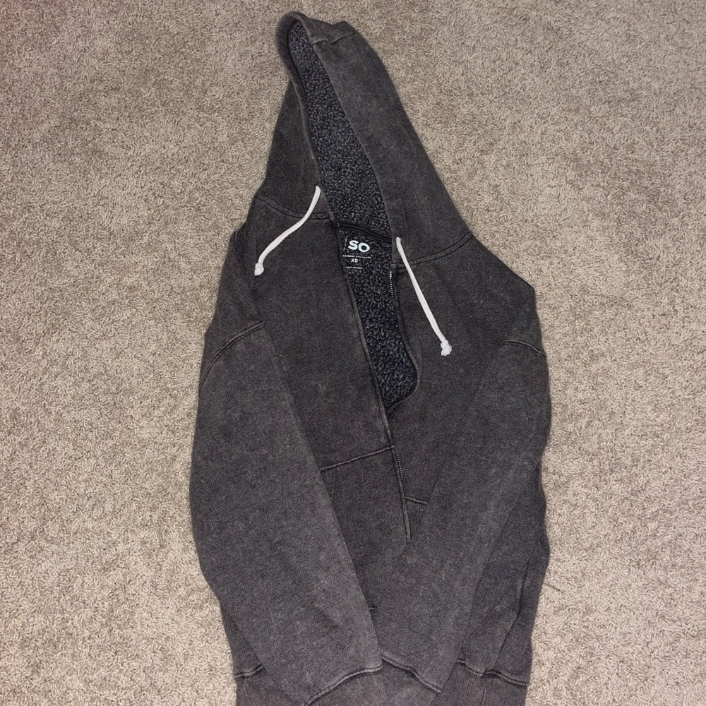 Dark Gray Hooded Sweatshirt